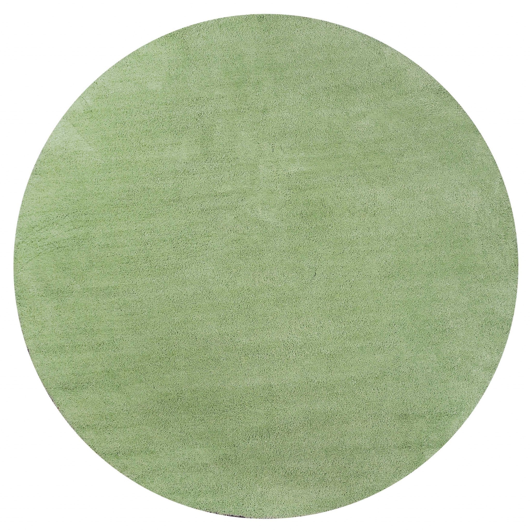 8' X 11' Bright Green Shag Area Rug