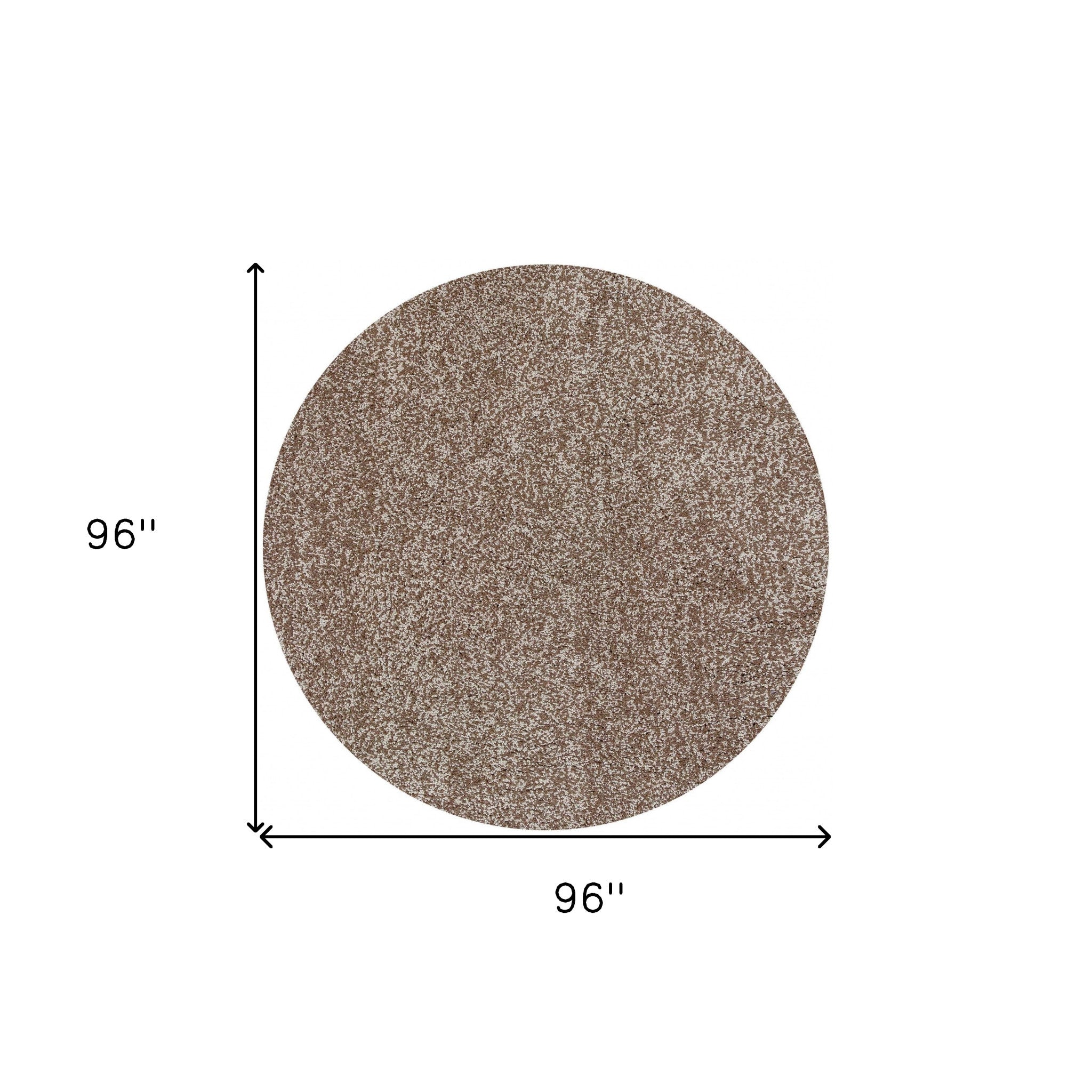 8' X 10' Polyester Beige Heather Area Rug