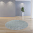 6' Blue Heather Round Indoor Shag Rug