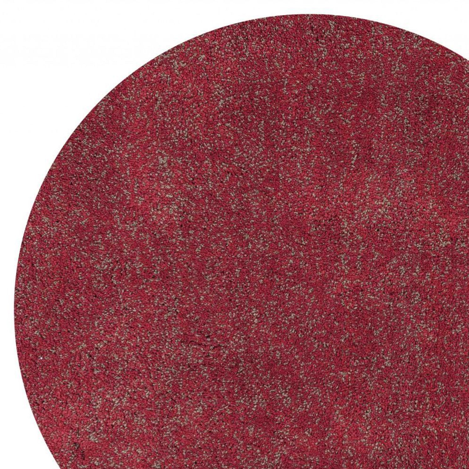 5' X 7' Red Heather Plain Indoor Area Rug