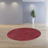 5' X 7' Red Heather Plain Indoor Area Rug