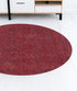 5' X 7' Red Heather Plain Indoor Area Rug