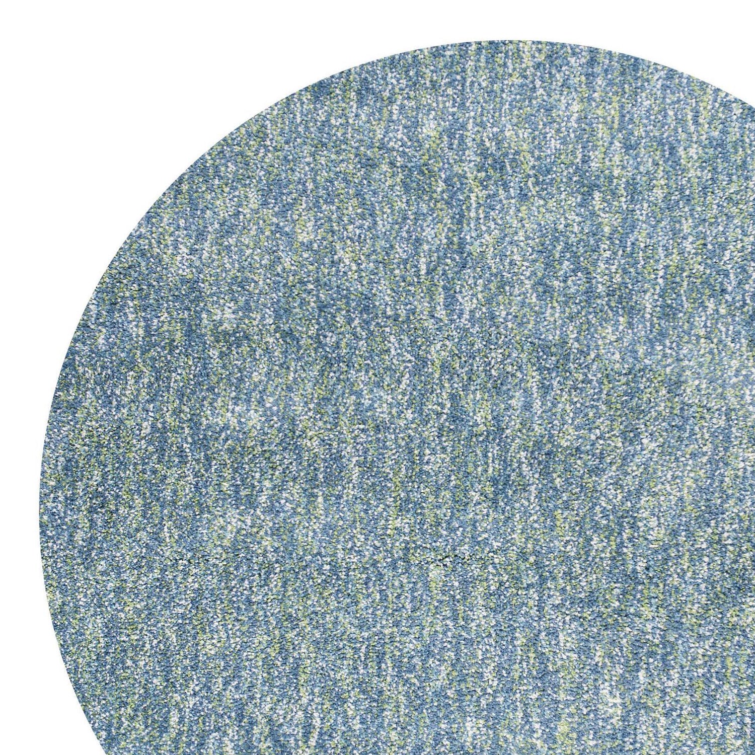 6' Seafoam Heather Round Indoor Shag Rug