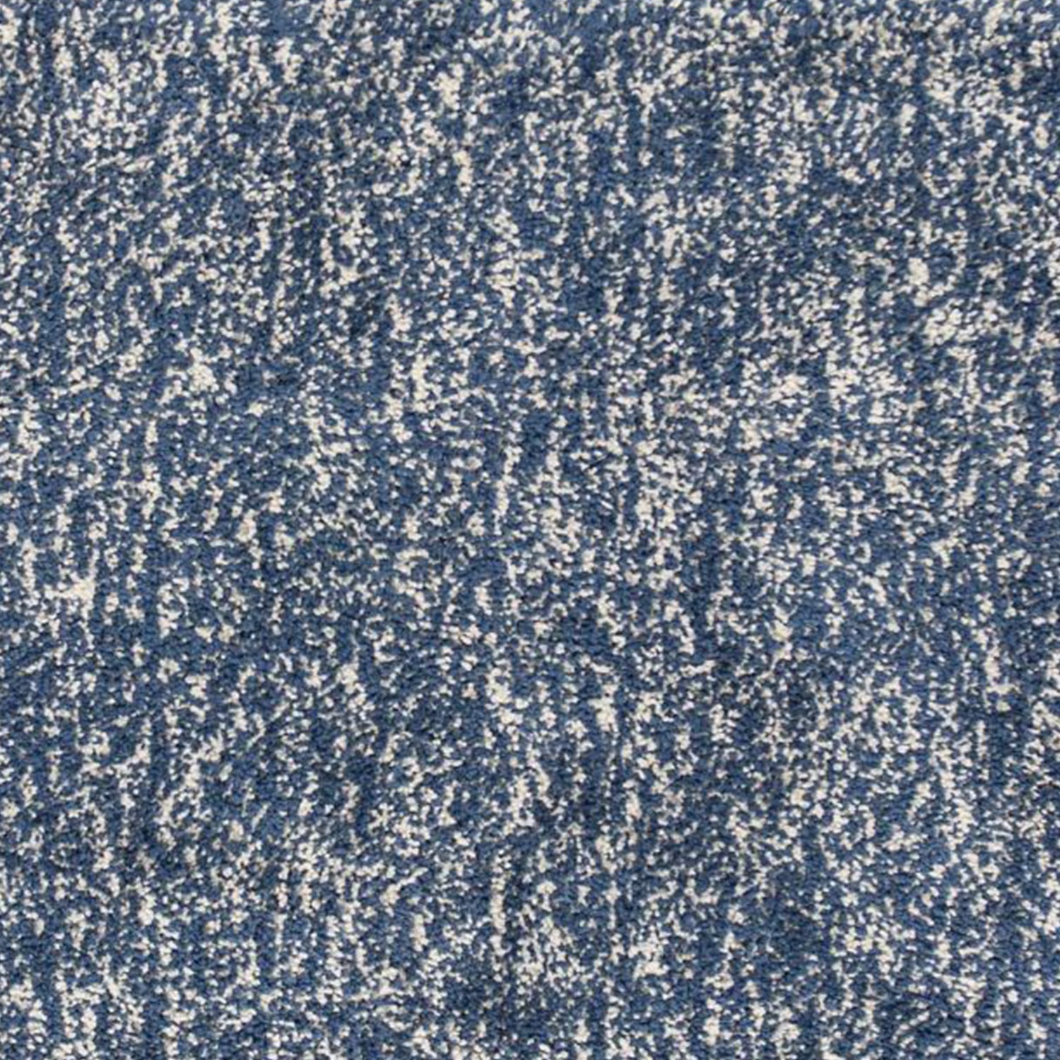 8' X 11'  'Indigo And Ivory Heather Shag Area Rug