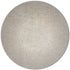 8' Round  Polyester Ivory  Area Rug