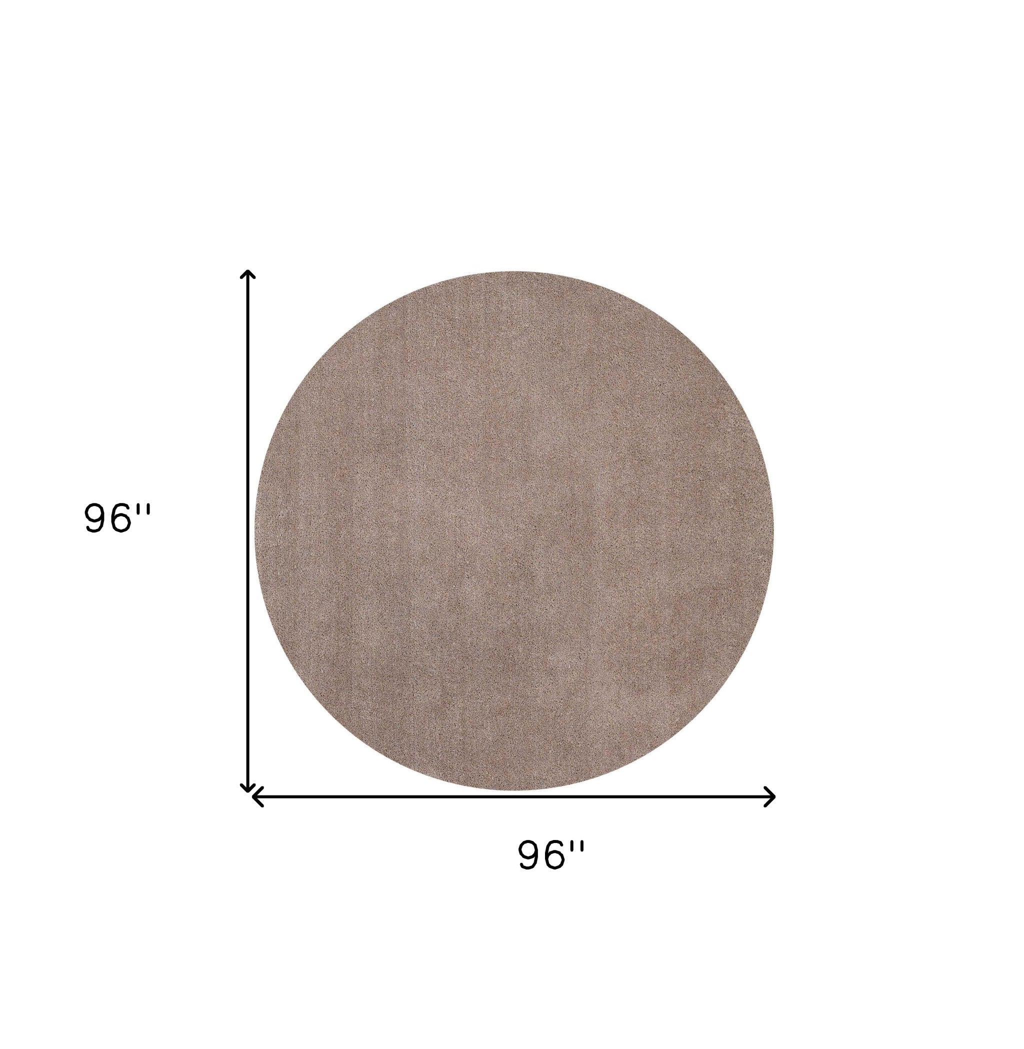 8' X 10'  Polyester Beige Area Rug