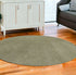 6' Round  Polyester Sage Area Rug