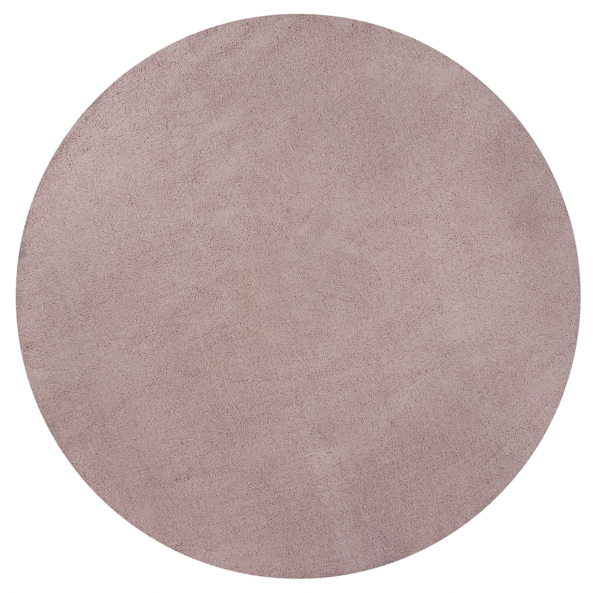 5' X 7' Rose Pink Plain Indoor Area Rug