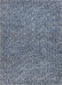 8' X 11'  'Indigo And Ivory Heather Shag Area Rug