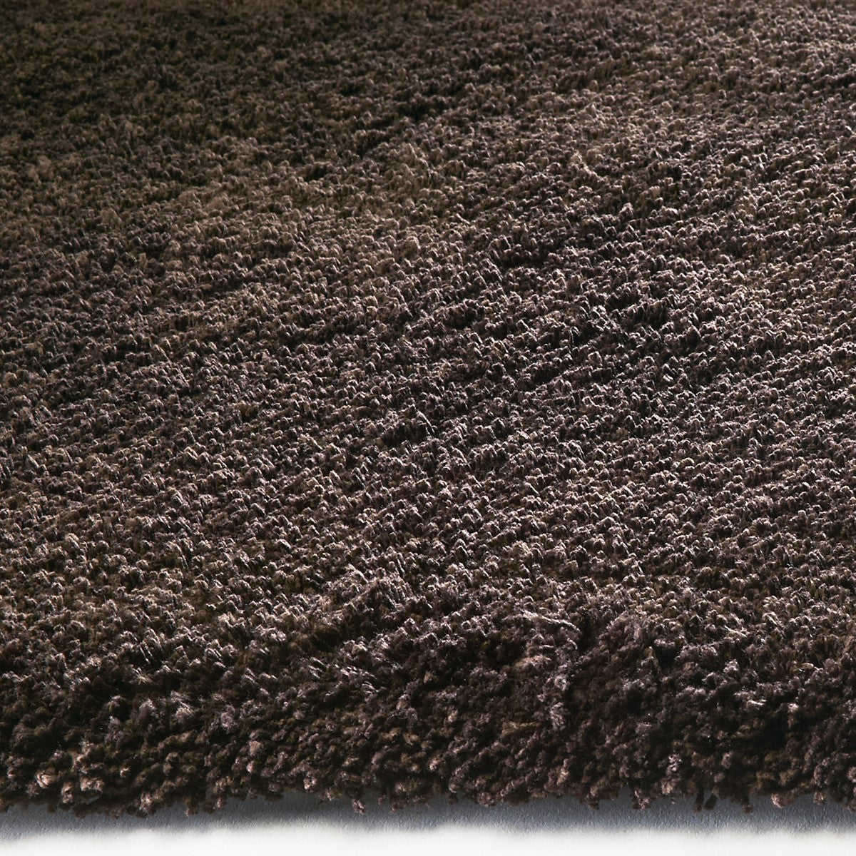 8' X 11' Espresso Brown Shag Area Rug