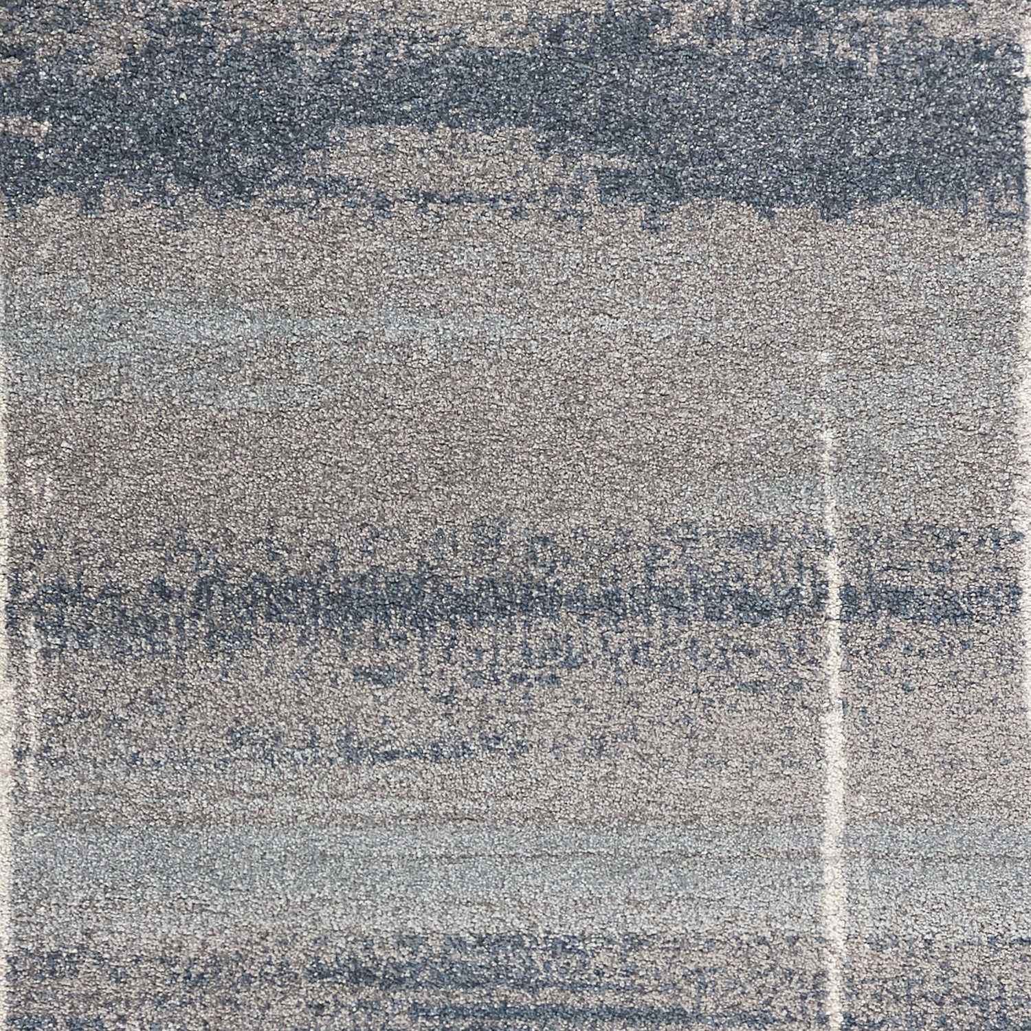 5'X8' Blue Grey Machine Woven Abstract Indoor Area Rug