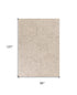 8' X 10'  Wool Ivory  Area Rug