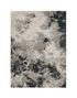 8'X11' Silver Machine Woven Abstract Watercolor Indoor Area Rug