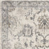 5'X8' Ivory Machine Woven Distressed Floral Traditional Indoor Runner Rug