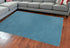 5' X 7' Highlighter Blue Plain Indoor Area Rug