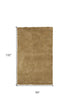 5' X 7' Gold Plain Indoor Area Rug