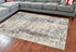 8'X10' Ivory Blue Machine Woven Abstract Indoor Area Rug