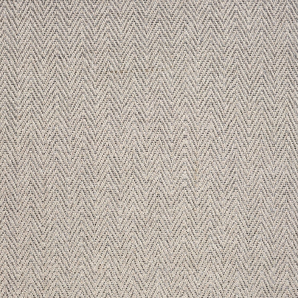 5'X8' Oatmeal Beige Hand Woven Houndstooth Indoor Area Rug