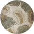 5'X8' Natural Beige Hand Tufted Tropical Leaves Indoor Area Rug