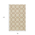 8' X 11' Ivory Wool Geometric Hand Tufted Area Rug