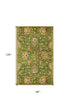 8' x 11' Green and Ivory Wool Floral Handmade Area Rug