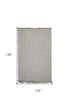 7' X 9'  Wool Ivory Or Grey Area Rug