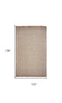 5'X8' Oatmeal Beige Hand Woven Houndstooth Indoor Area Rug