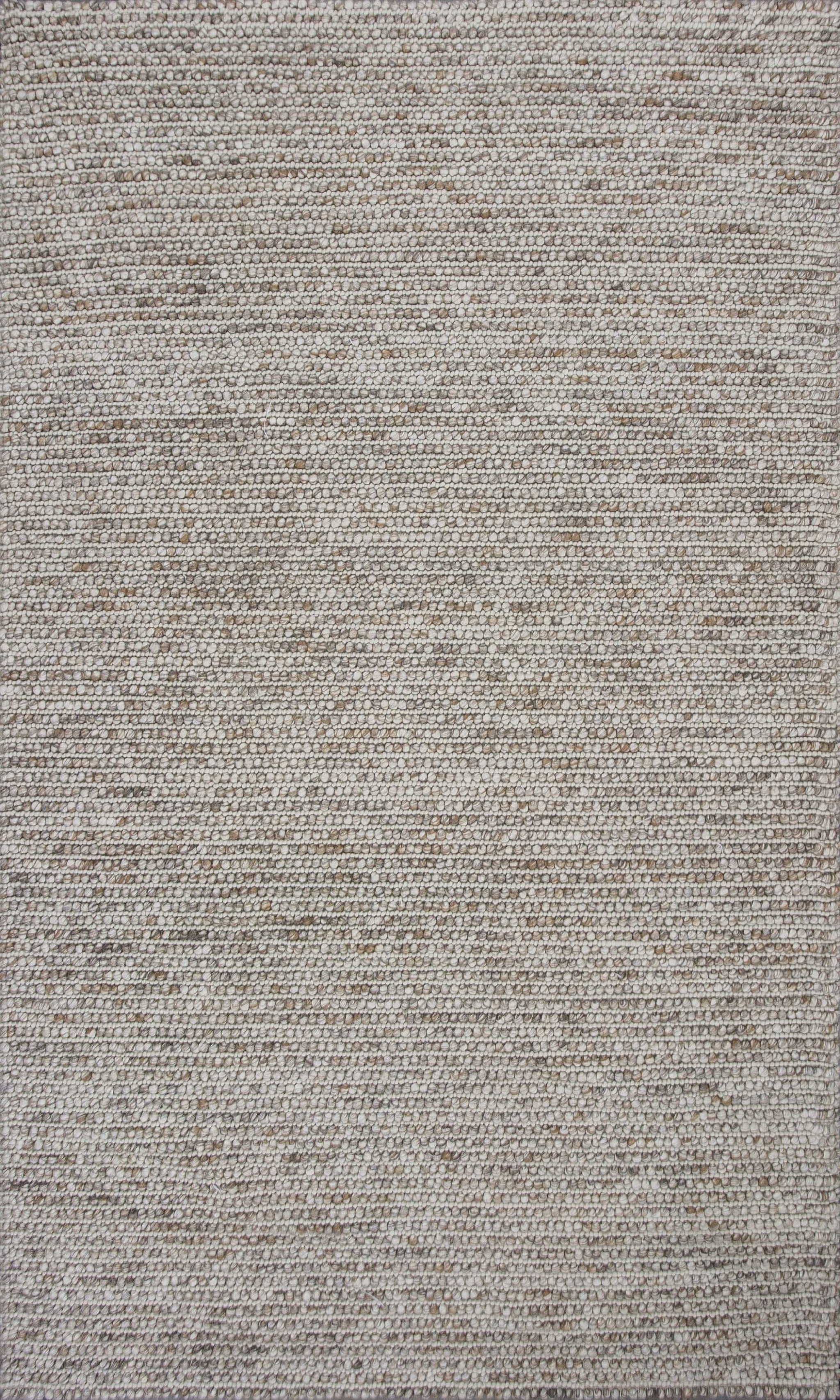 5' X 7'  Natural Wool Boucle Berber Style Area Rug