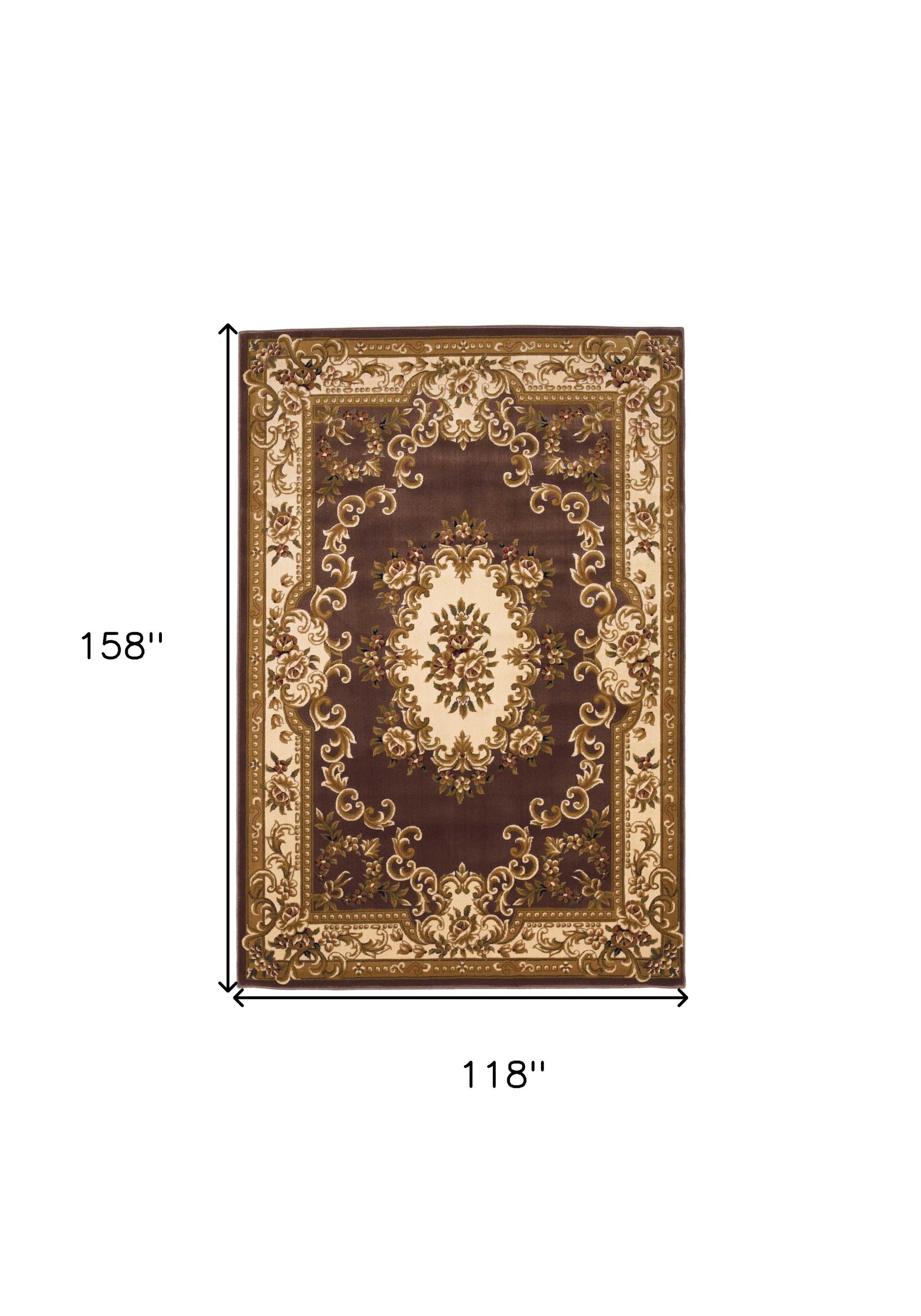 2' X 3' Polypropylene Plum Or Ivory Accent Rug