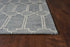 8'X10' Slate Blue Hand Tufted Geometric Indoor Area Rug