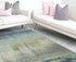 7' X 10'  Polypropylene Blue Or  Green Area Rug