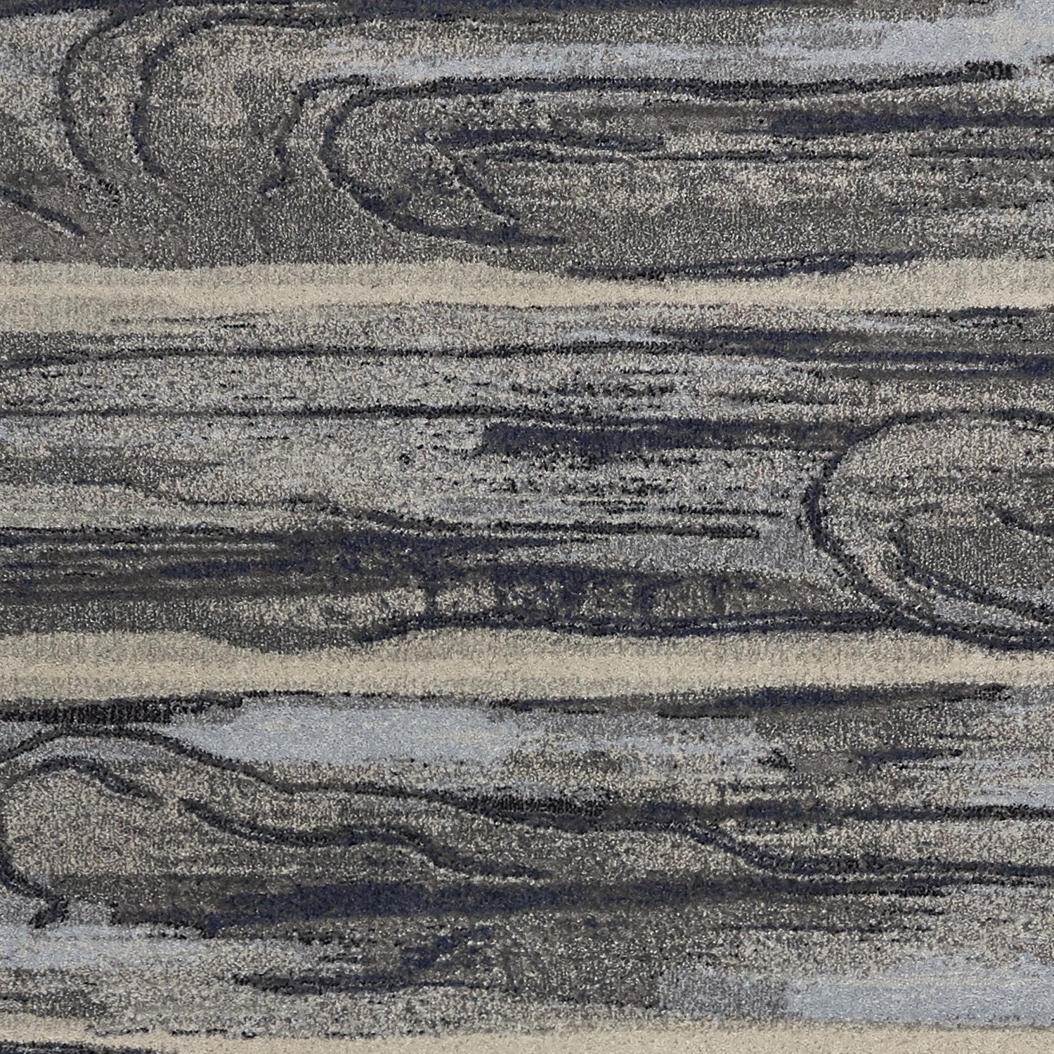 8'X11' Grey Machine Woven Abstract Brushstroke Indoor Area Rug