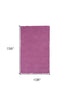 8' X 10' Polyester Hot Pink Area Rug