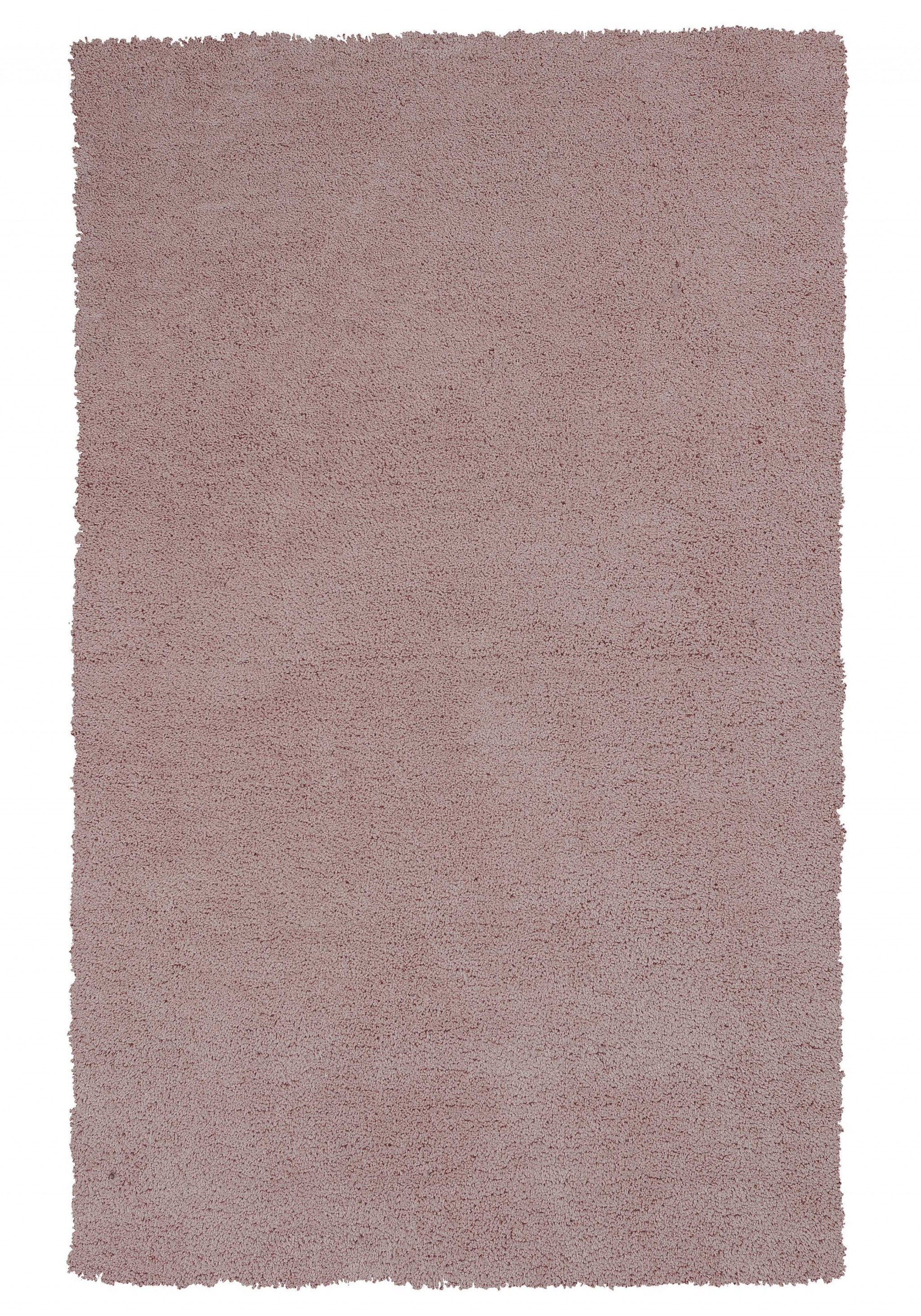 5' X 7' Rose Pink Plain Indoor Area Rug