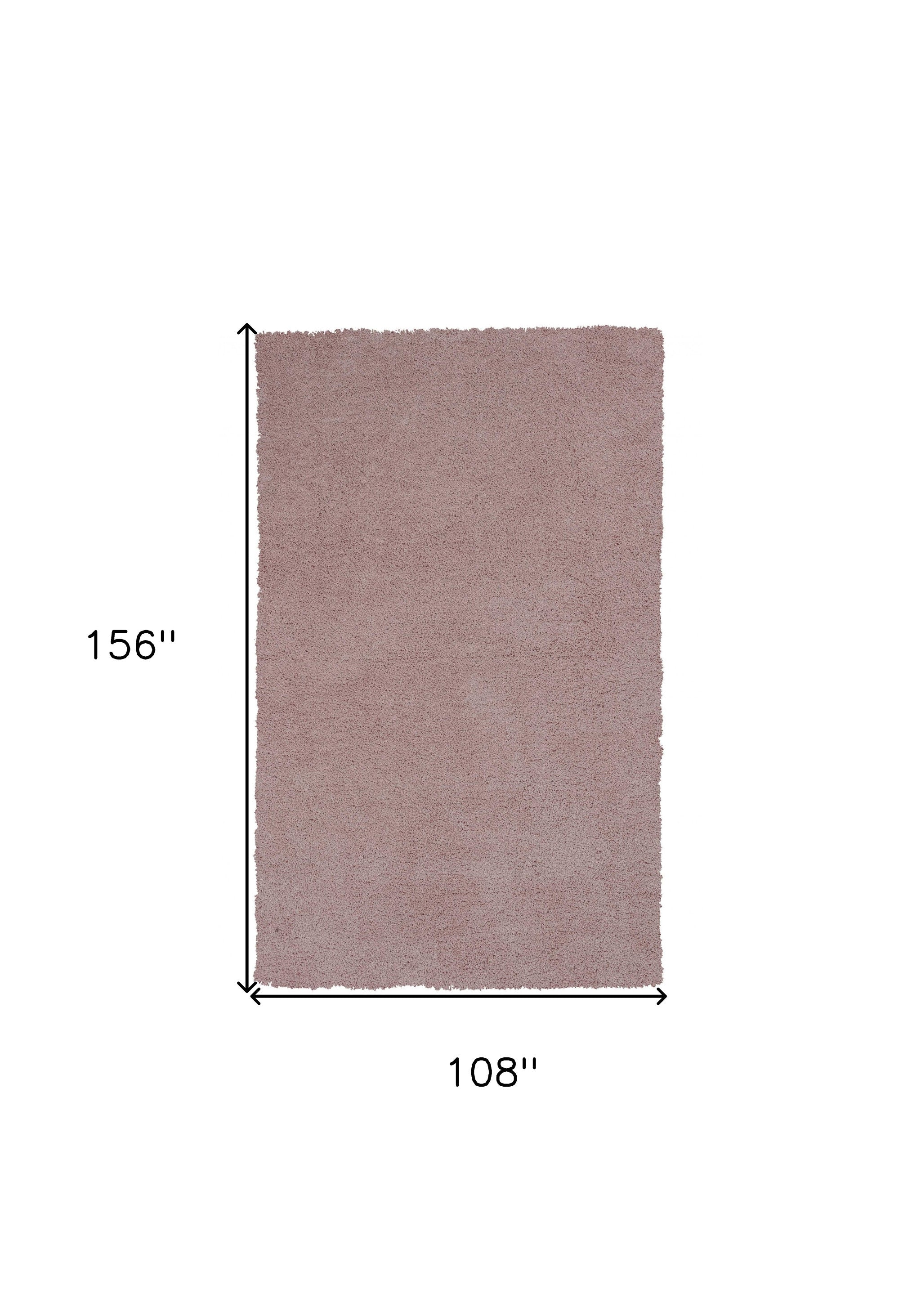 5' X 7' Rose Pink Plain Indoor Area Rug