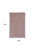 5' X 7' Rose Pink Plain Indoor Area Rug