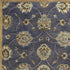 8'X11' Midnight Blue Hand Tufted Traditional Floral Indoor Area Rug