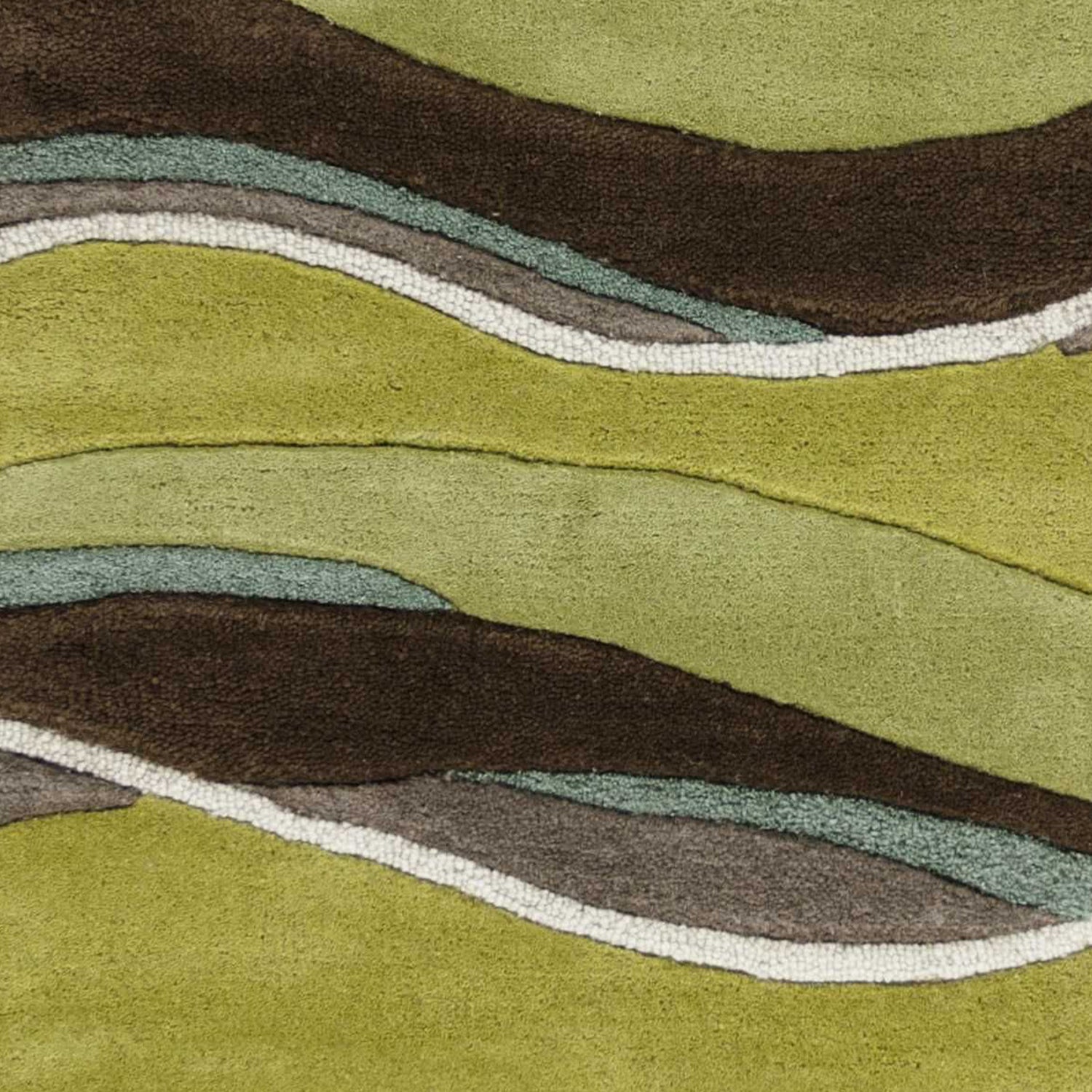 5' X 8'  Wool Lime Or  Mocha Area Rug