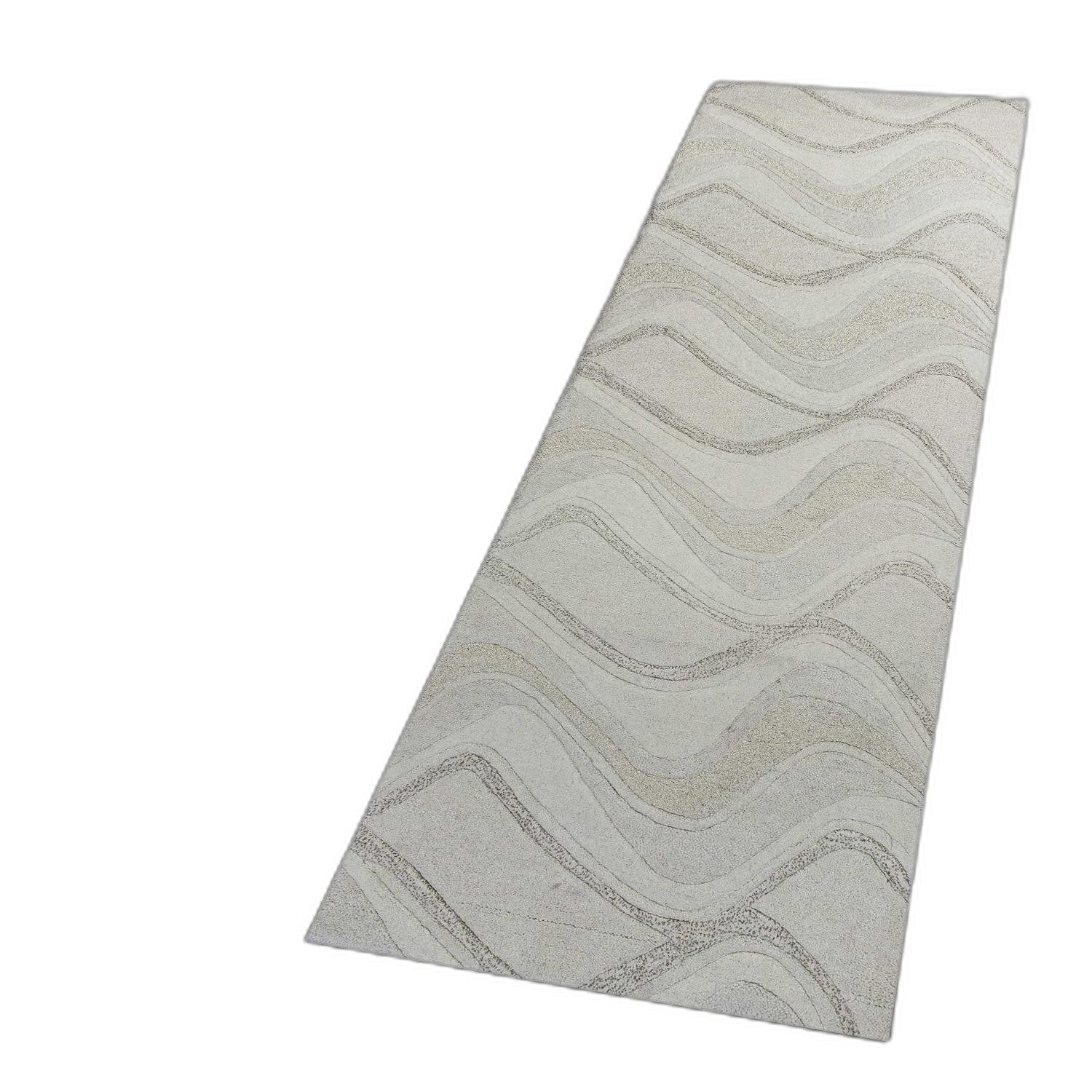 8' X 10' 6 Wool Ivory  Area Rug