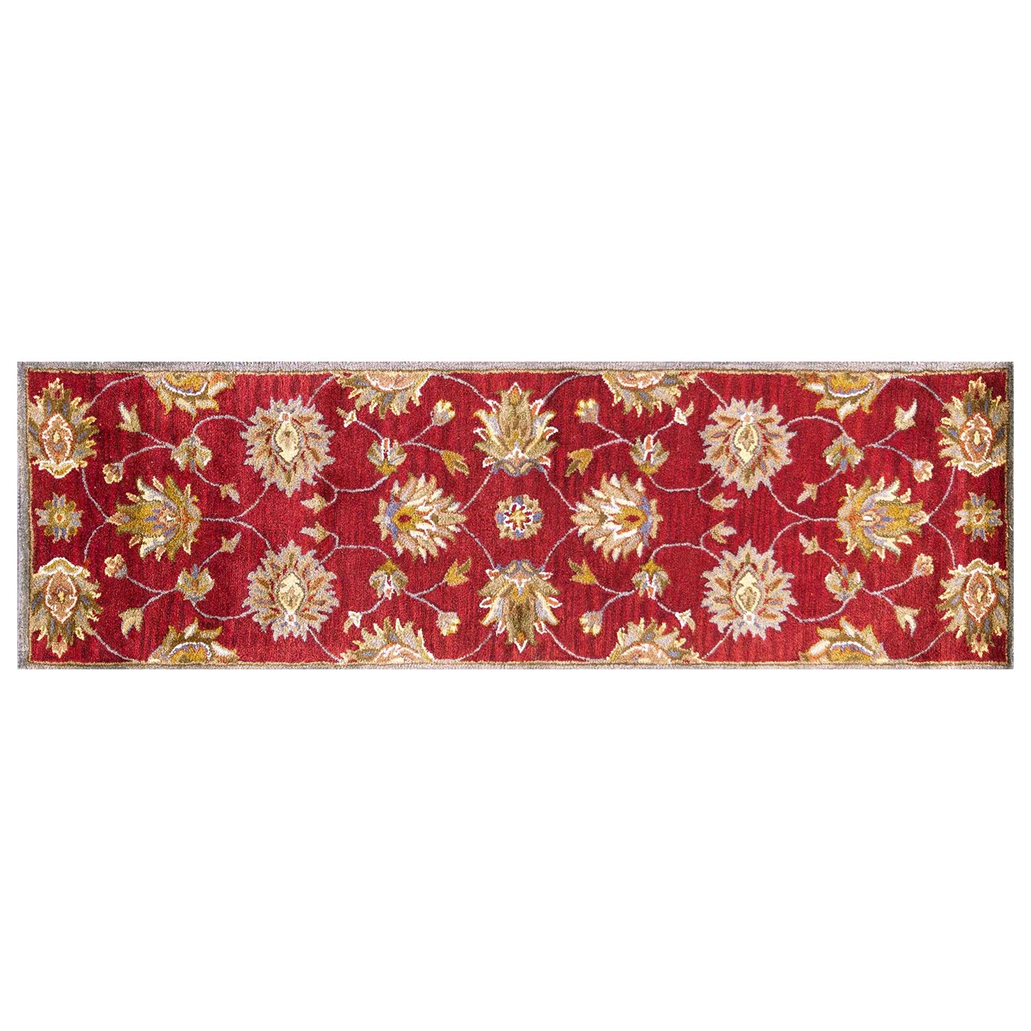 8' X 10' 6 Wool Red Area Rug