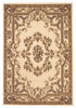 8' Ivory Round Floral Area Rug