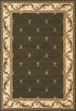 9' X 13' Green and Brown Oriental Area Rug