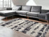 10'X13' Shades Of Grey Machine Woven Abstract Brushstroke Indoor Area Rug