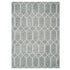 8'X10' Slate Blue Hand Tufted Geometric Indoor Area Rug