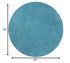 5' X 7' Highlighter Blue Plain Indoor Area Rug