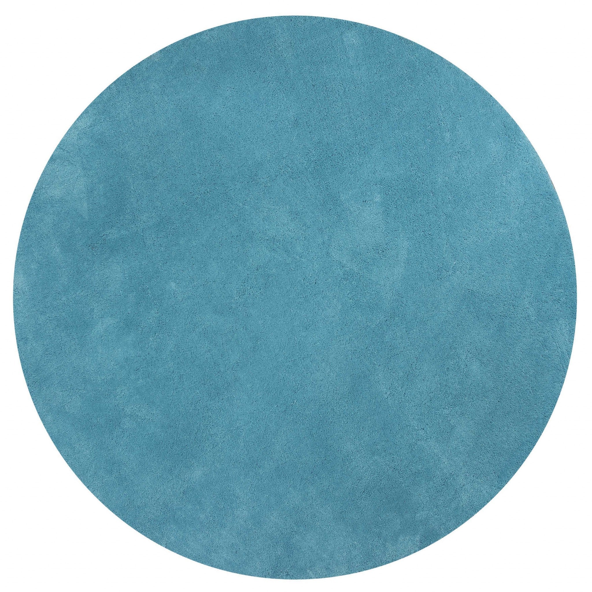 5' X 7' Highlighter Blue Plain Indoor Area Rug