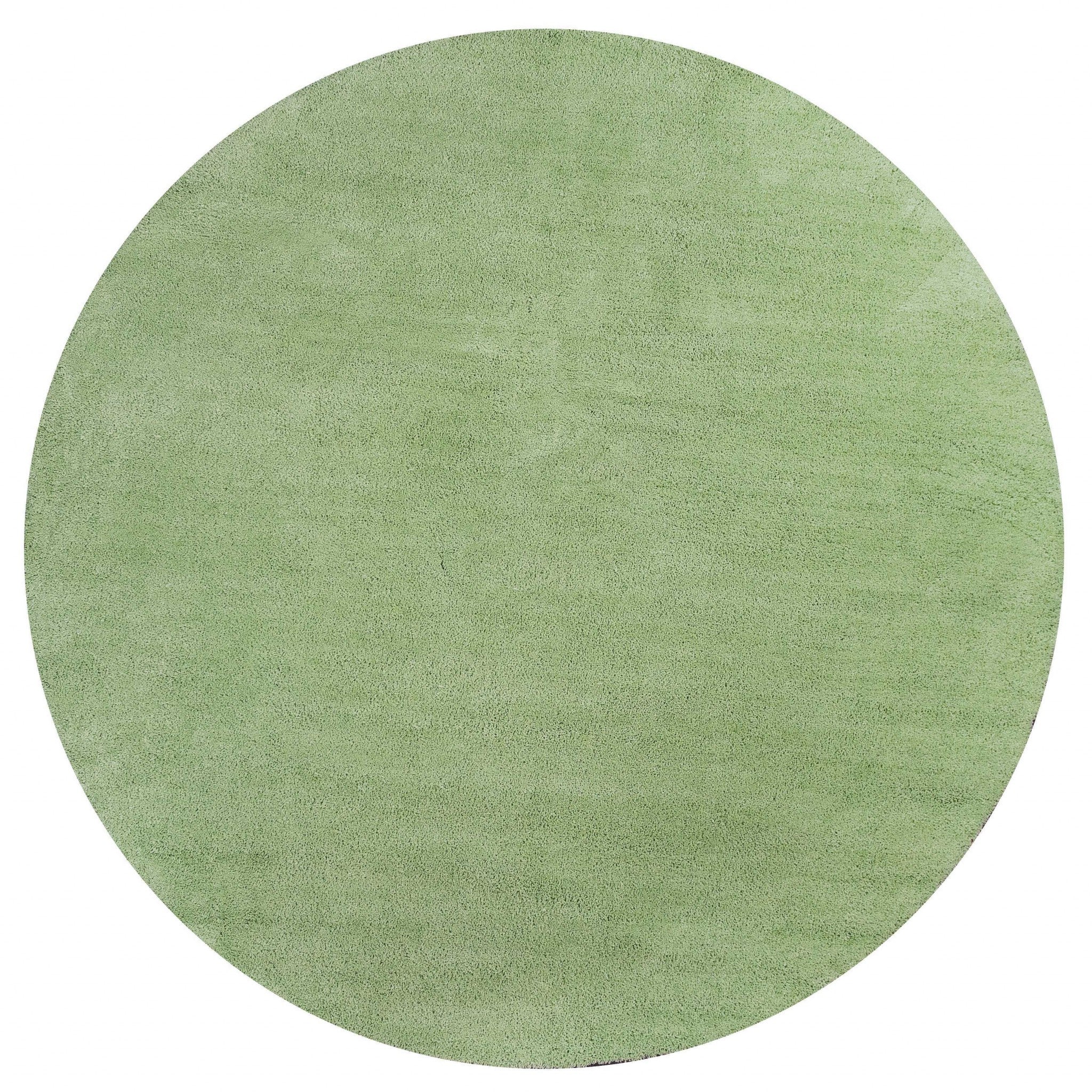 8' X 11' Bright Green Shag Area Rug