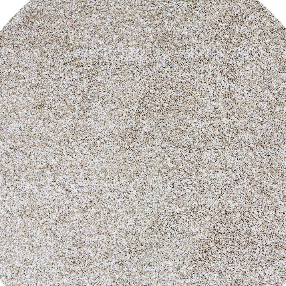 8'X10' Ivory Heather Indoor Shag Rug