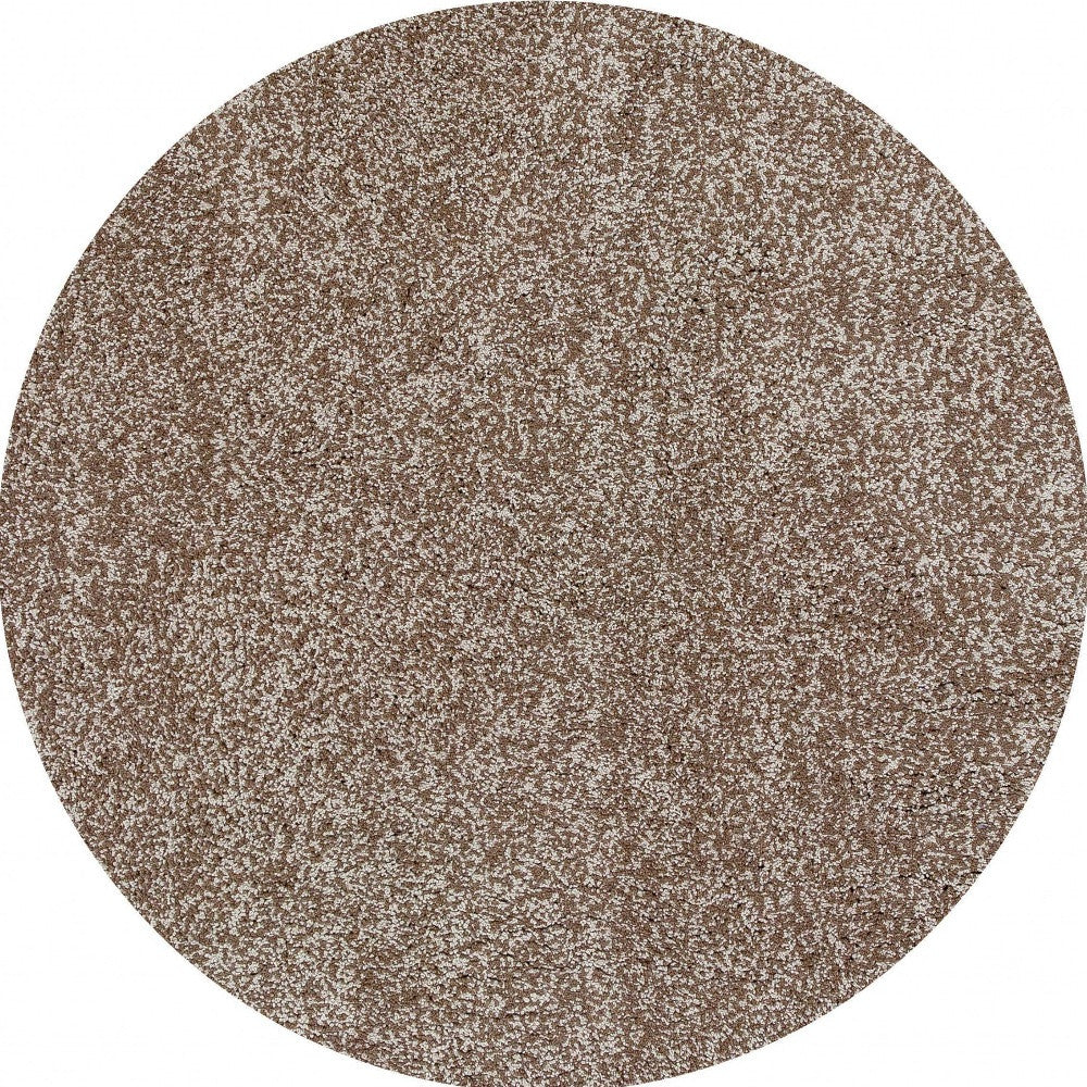 8' X 10' Polyester Beige Heather Area Rug