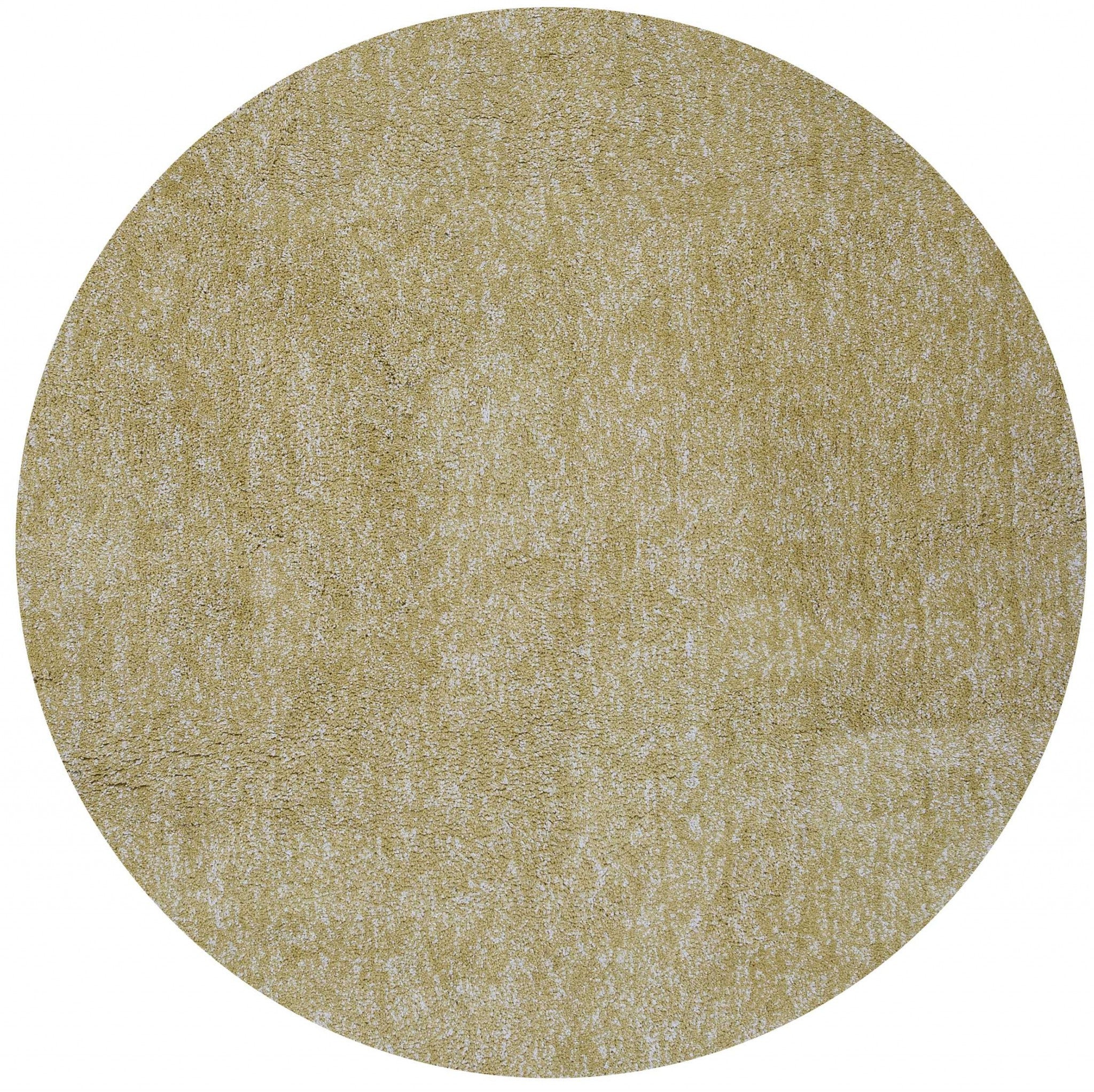 8'X10' Yellow Heather Indoor Shag Rug